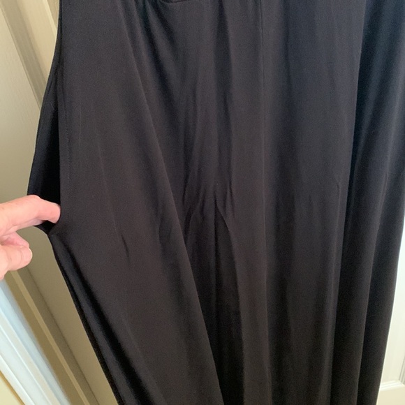 11 Honore Collection NWT size 1X Black Stretchy Knit Halter Maxi Dress - Picture 6 of 15